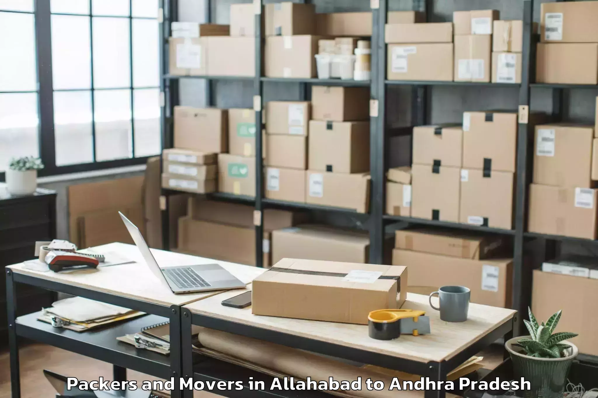 Affordable Allahabad to Peddapappur Packers And Movers